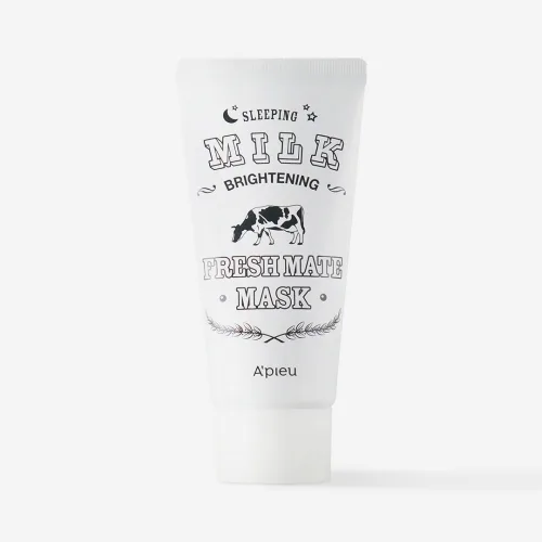 Нічна маска для обличчя з молочними протеїнами 50 мл A pieu fresh mate sleeping milk brightening mask