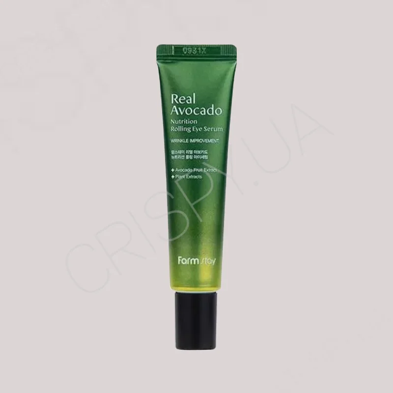 Сироватка-ролер для шкіри навколо очей з екстрактом авокадо FARMSTAY REAL AVOCADO NUTRITION ROLLING EYE SERUM - 25 мл