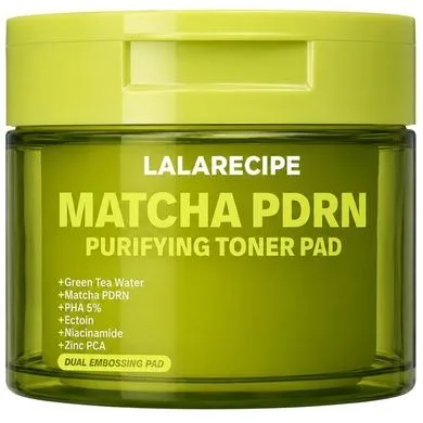 LALARECIPE Matcha PDRN Purifying Toner Pad