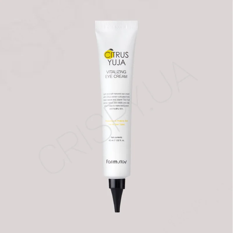 Крем під очі з екстрактом юдзу FARMSTAY CITRUS YUJA VITALIZING EYE CREAM - 45 мл