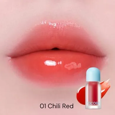 Tocobo Juicy Berry Plumping Lip Oil – сяюча олія для губ 01 Chill Red