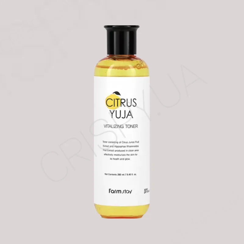 Тонер для обличчя FarmStay вітамінізований з екстрактом Юдзу Citrus Yuja 280 мл