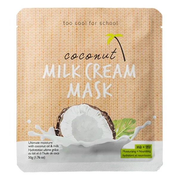 Too Cool for School Coconut Milk Cream Mask - Тканинна маска з кокосовим молоком