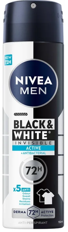 Антиперспірант NIVEA MEN чорне та біле невидимий