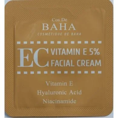 Антиоксидантний крем для обличчя з вітаміном E 5% - Cos De Baha EC Vitamin E 5% Facial Cream, 1.5 мл