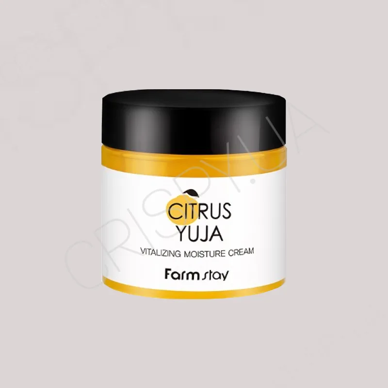 Крем для обличчя FARMSTAY CITRUS YUJA VITALIZING MOISTURE CREAM - 80 г