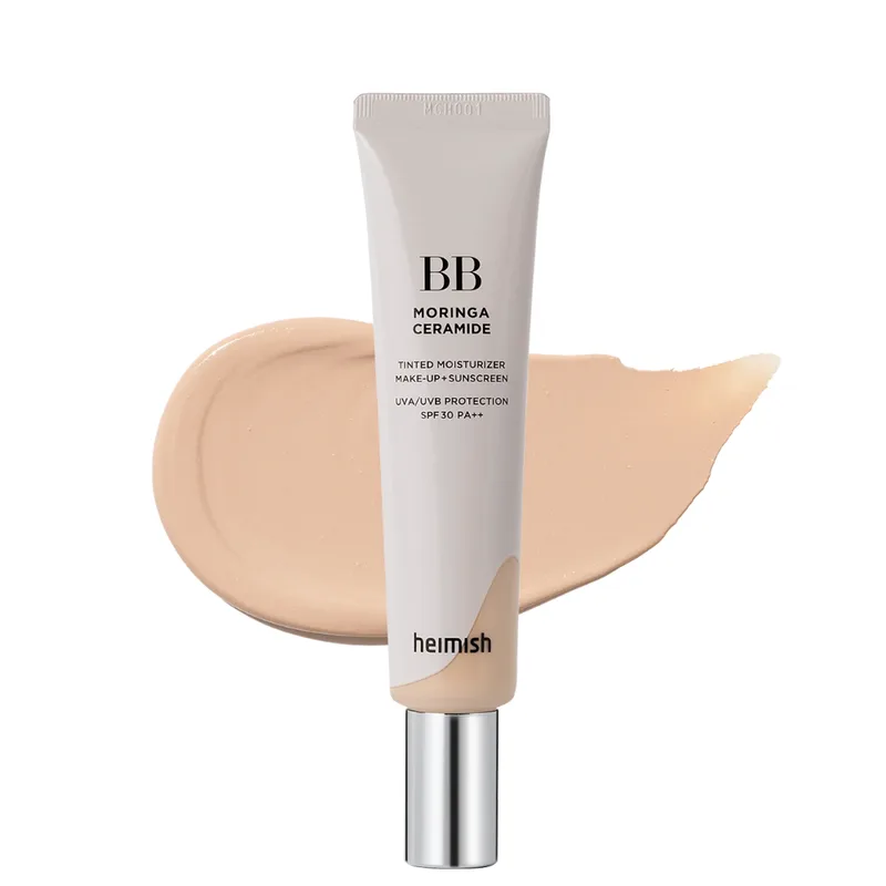 Heimish Moringa Ceramide BB Cream SPF 30 PA++ 21C Light Beige — Тональний ВВ-крем для світлої шкіри з нейтрально-холодним підтоном