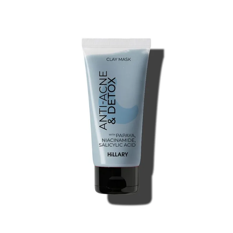 Глиняна детокс-маска для проблемної шкіри обличчя Hillary Anti-Acne & Detox Clay Mask, 90 мл