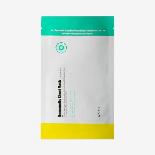 Тканинна себорегулювальна маска з екстрактом гамамелісу A pieu hamamelis sheet mask