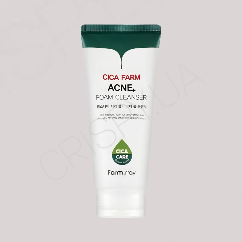 Очищаюча пінка для проблемної шкіри FARMSTAY CICA FARM ACNE FOAM CLEANSER - 180 мл
