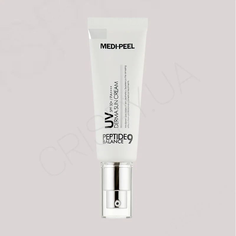 Сонцезахисний крем з пептидами Medi-Peel Peptide 9 UV Derma Sun Cream SPF 50+ PA+++ - 50 мл