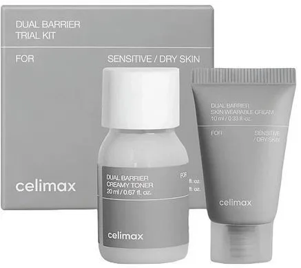 Міні-набір бар'єрних засобів з церамідами - Celimax Dual Barrier Trial Kit, 2 продукта