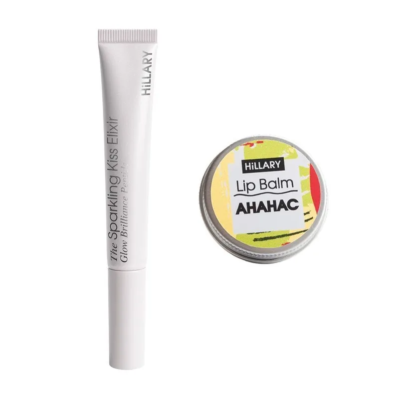 Набір проти тріщин та для зволоження губ Hillary Lip Repair & Hydration Set