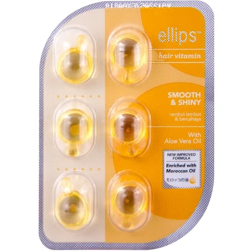 Масло для всіх типів волосся з алое вера Розкішне сяйво Ellips Hair Vitamin Smooth&Shiny
