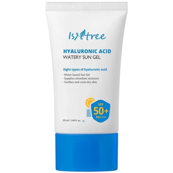 ISNTREE Hyaluronic Acid Watery Sun Gel SPF 50+ PA++++ - Легкий зволожуючий сонцезахисний гель