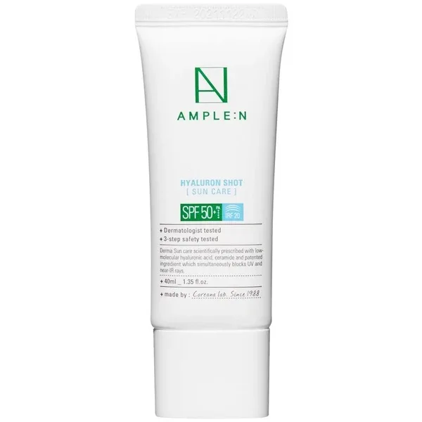 Ample:N Hyaluron Shot Ampoule Sun Care SPF 50+/PA++++ - Сонцезахисний крем з гіалуроновою кислотою