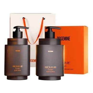 Парфумований набір для тіла - ROSEMINE Aroma Re: Goyo Body Set (Body Lotion 300 ml + Body Wash 300 ml)