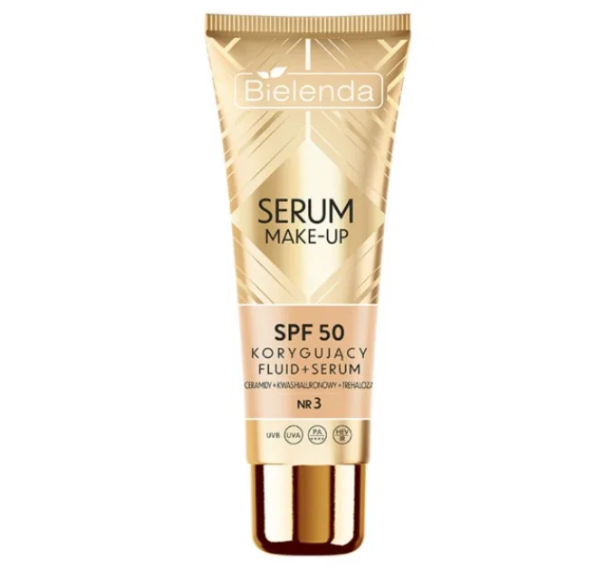 Коригуючий флюїд+сироватка SPF50 відтінок № 3 Сонячно-бежевий SERUM MAKE-UP (до 07.2026)