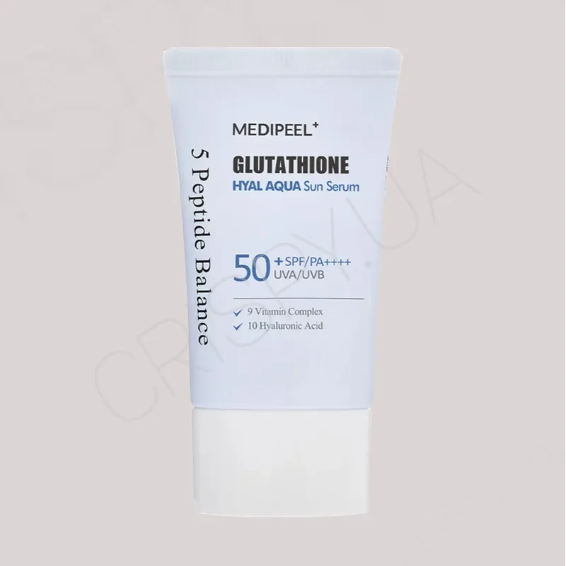 Зволожуюча сонцезахисна емульсія із глутатіоном Medi-Peel Glutathione Hyal Aqua Sun Serum SPF50+ PA++++ - 50 мл