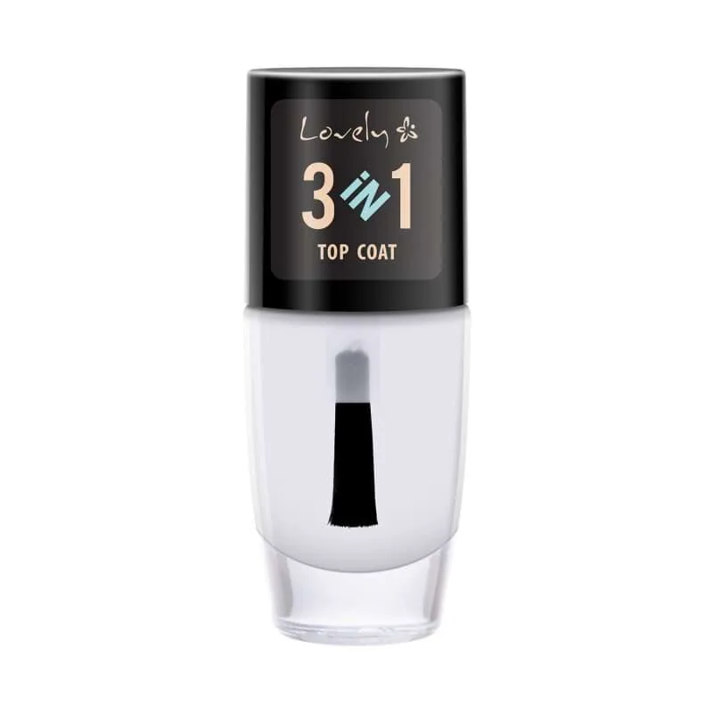Лак для нігтів Lovely Top Coat 3 в 1, 8 мл