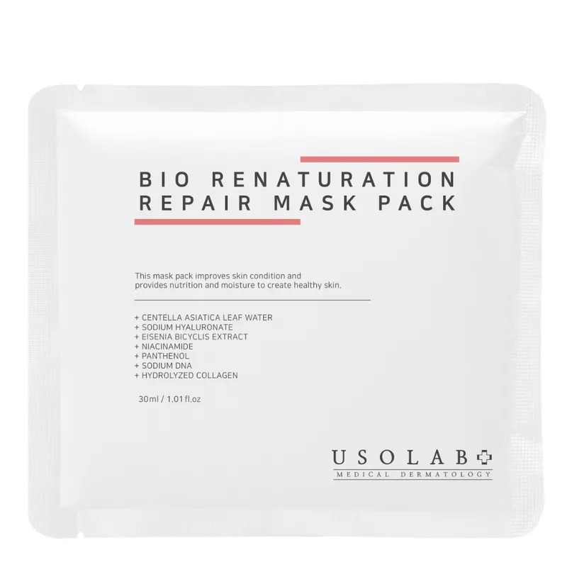 Usolab Bio Renaturation Repair Mask Pack — Тканинна маска з регенеруючою та антивіковою дією