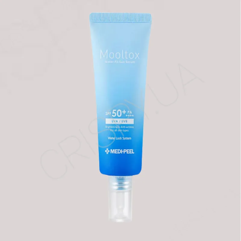 Ультразволожуюча сонцезахисна сироватка для обличчя MEDI-PEEL AQUA MOOLTOX WATER-FIT SUN SERUM SPF 50+ PA++++ - 50 мл