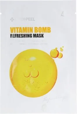 Тонізуюча тканинна маска з вітамінами для сяйва шкіри - Medi Peel Vitamin Bomb Refreshing Mask, 1 шт
