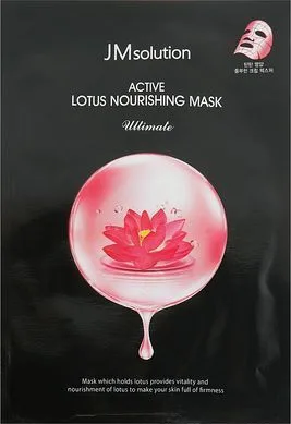 Поживна тканинна маска з екстрактом лотоса - JM Solution Active Lotus Nourishing Mask Ultimate, 1шт
