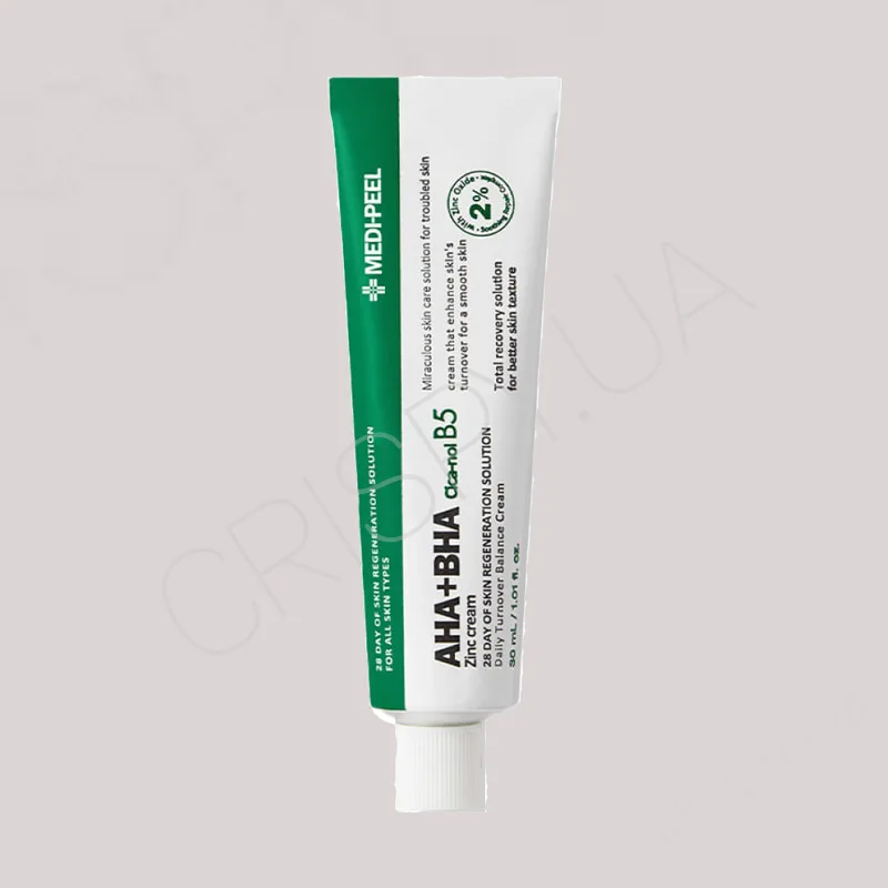 Крем із цинком та центелою Medi-Peel AHA BHA Zinc Cica-Nol B5 Cream - 30 мл