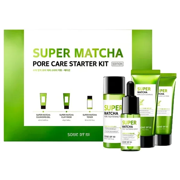 SOME BY MI Super Matcha Pore Care Starter Kit - Набір мініатюр для звуження пор з чаєм матча
