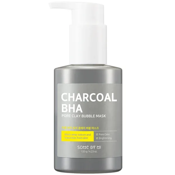 SOME BY MI Charcoal BHA Pore Clay Bubble Mask - Маска-пінка з деревним вугіллям