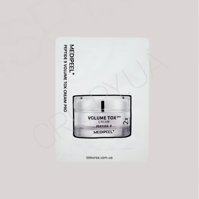 Пробник омолоджуючого крему для обличчя з пептидами та ектоїном MEDI-PEEL PEPTIDE VOLUME TOX CREAM PRO - 1,5 мл