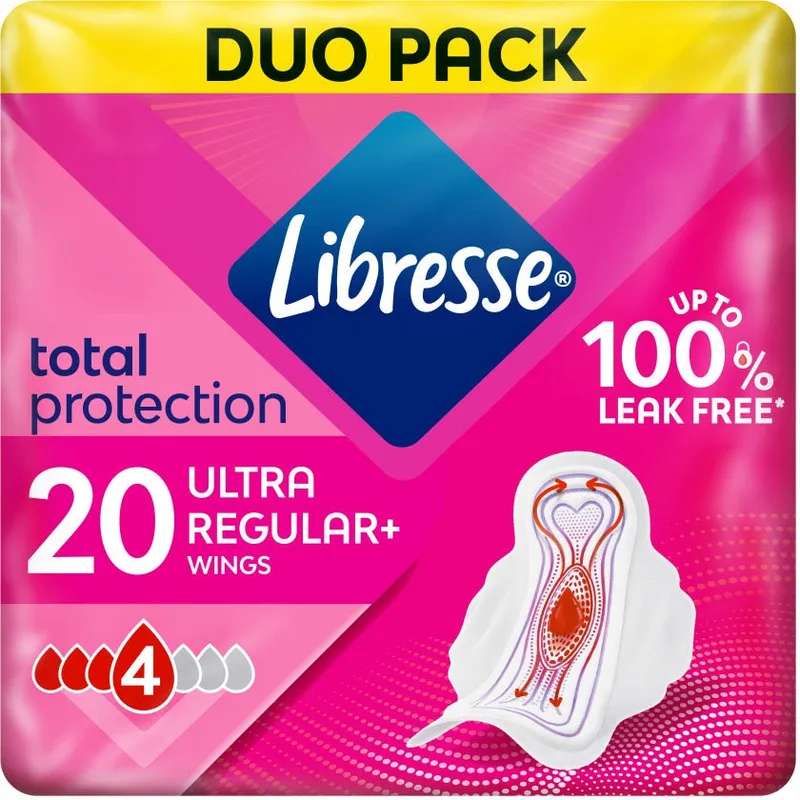 Прокладки гігієнічні Libresse Ultra Thin Normal Wings 20 шт.
