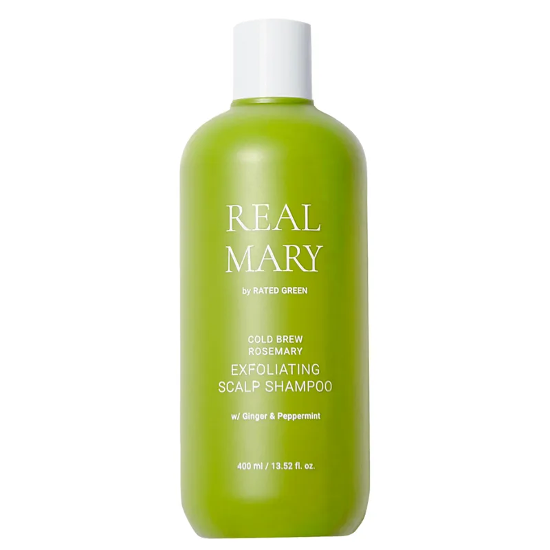 Rated Green Real Mary Exfoliating Scalp Shampoo 400 мл — Глибокоочищаючий відлущуючий шампунь з соком розмарину