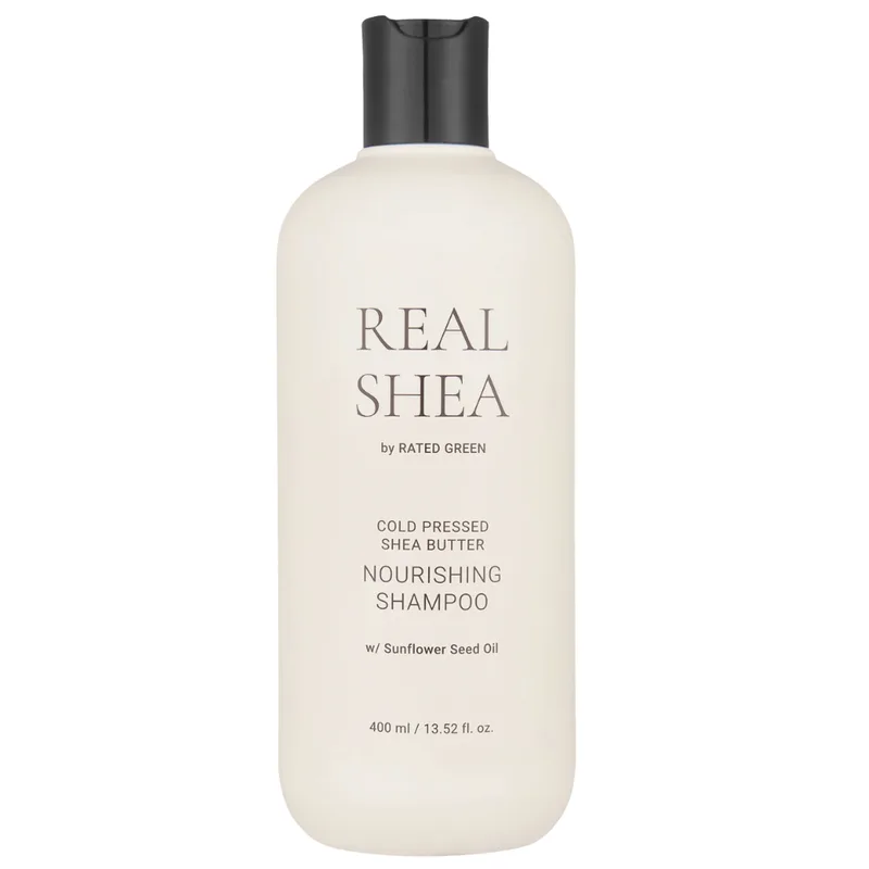 Rated Green Real Shea Nourishing Shampoo 400 мл — Живильний шампунь з олією ши для сухого, пошкодженого і фарбованого волосся