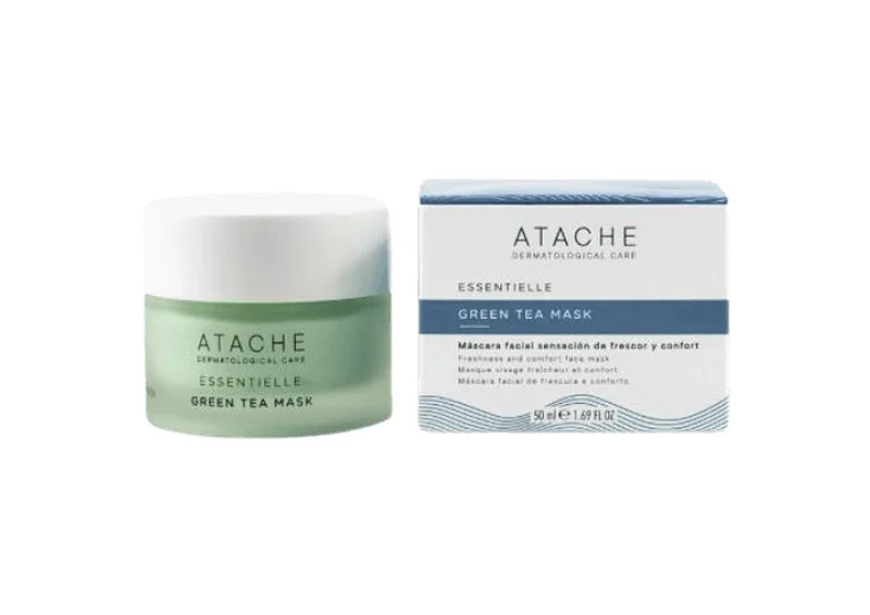 Відновлююча заспокійлива маска ATACHE Essentielle Reafirming Mask Green Tea