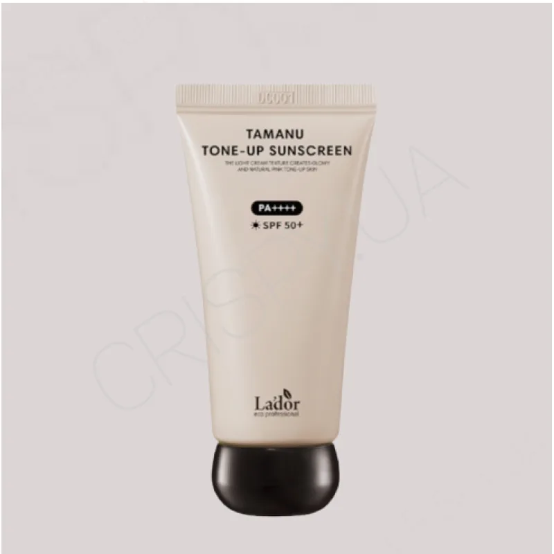 Освітлюючий сонцезахисний крем з олією таману 50 мл Lador tamanu tone-up sunscreen spf 50+ pa++++