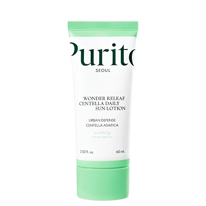 Purito Seoul Wonder Releaf Centella Daily Sun Lotion 60 мл — Легкий зволожуючий сонцезахисний лосьйон SPF 50+