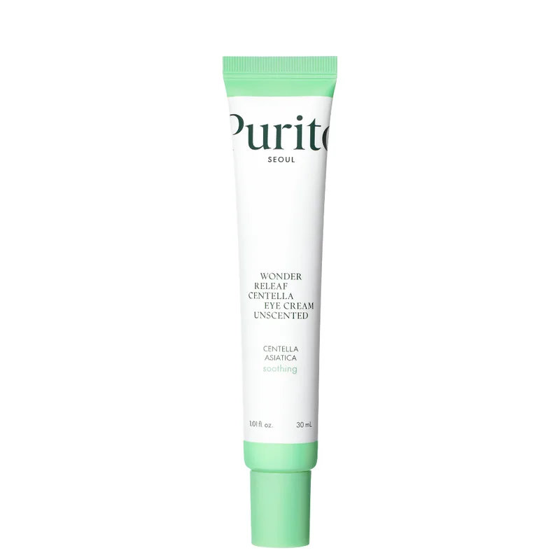 Purito Seoul Wonder Releaf Centella Eye Cream Unscented 30 мл — Крем для зони навколо очей з пептидами та центеллою без ефірних олій