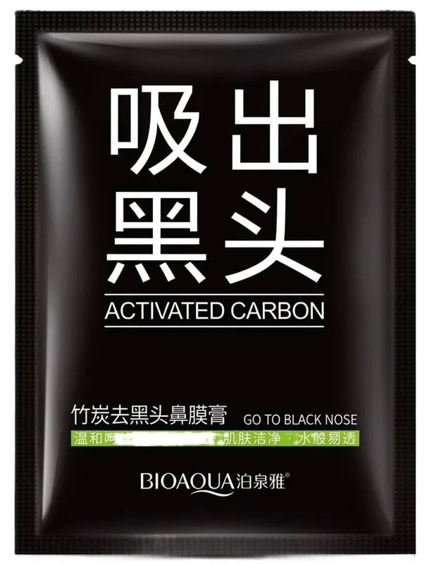 Маска-плівка для обличчя BIOAQUA Remove Blackhead Mask Deep Cleansing з активованим вугіллям від чорних цяток