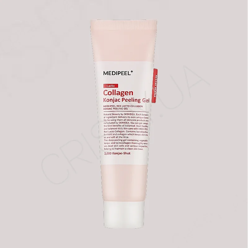 Пілінг-гель для обличчя з колагеном і лактобактеріями Medi-Peel Red Lacto Collagen Konjac Peeling Gel - 95 мл