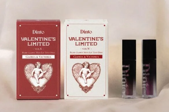 Dinto Blur-Glowy Mini Lip Tint Duo (ver.R) – лімітований набір 2 сяючих міні-тінтів для губ