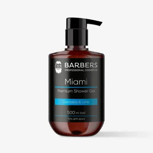 Тонізуючий гель для душу 500 мл Barbers miami shower gel