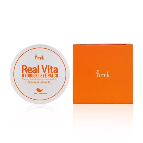 Гідрогелеві патчі для зони навколо очей з вітамінами PRRETI real vita hydrogel eye patch