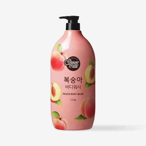 Гель для душу з ароматом персика Aekyung shower mate peach body wash