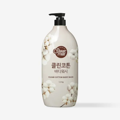 Гель для душу з бавовною Aekyung shower mate clean cotton body wash
