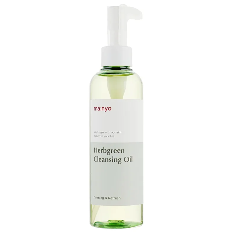 Manyo Factory Herb Green Cleansing Oil 200 мл — Гідрофільна олія з екстрактами трав