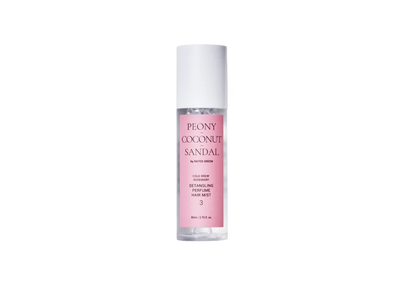 Парфумований міст для волосся півонія-кокос-сандал RATED GREEN Detangling Perfume Hair Mist Peony-Coconut-Sandal