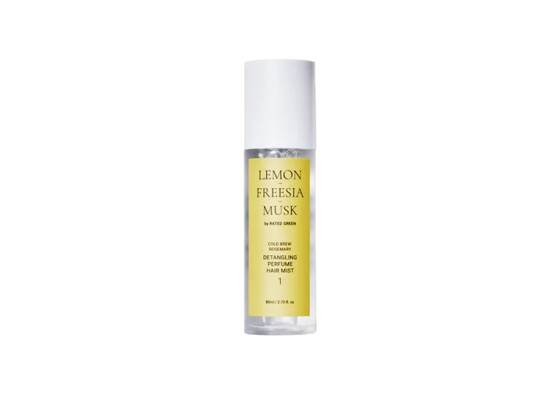 Парфумований міст для волосся лимон-фрезія-мускус RATED GREEN Detangling Perfume Hair Mist Lemon-Freesia-Musk 80 мл