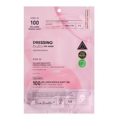 Двоетапна зміцнююча гідрогелева маска з мікроголками та колагеном - VT Cosmetics Collagen Reedle Shot 100 2-Step Hydrogel Mask, 1 шт